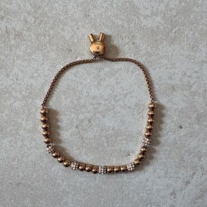 Michael Kors Gold and Silver Beaded Bracelet